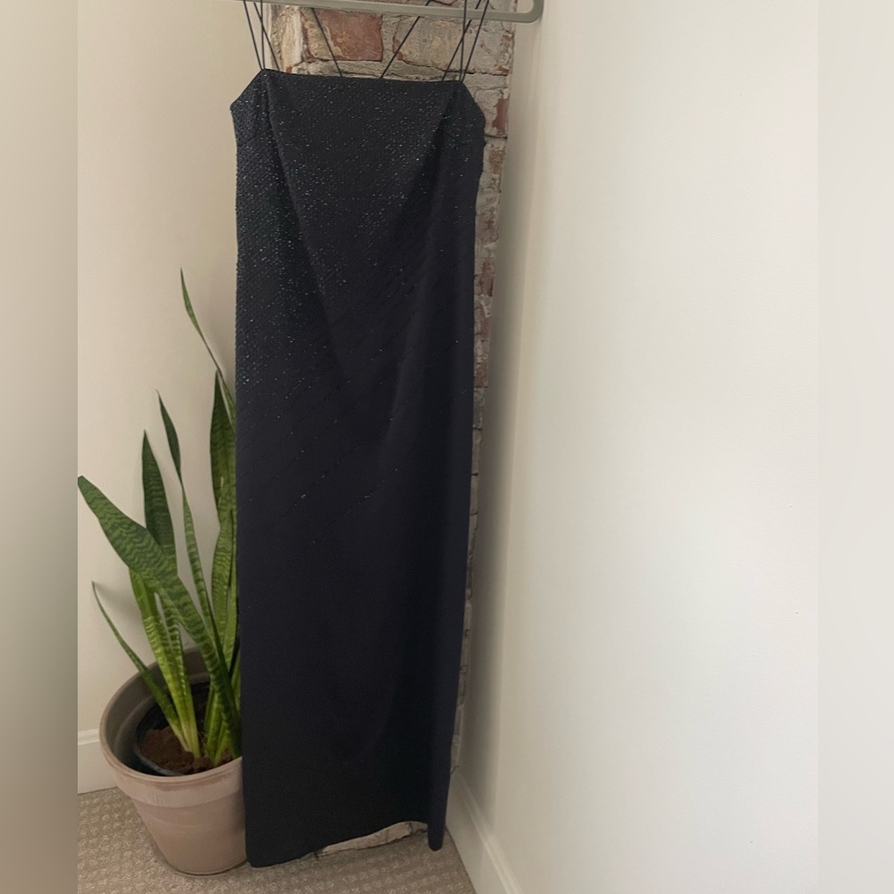 I.N. San Francisco Women Shift Dress Size S Spaghetti Strap Black Glitter